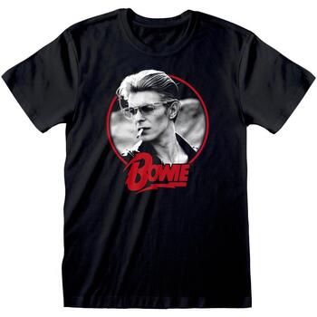 Vêtements T-shirts manches longues David Bowie Smoking Noir