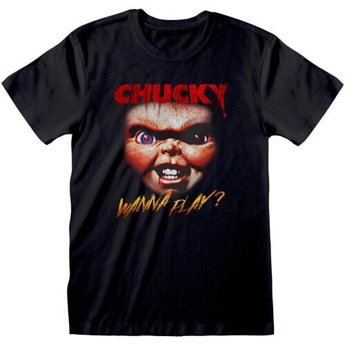 Vêtements T-shirts manches longues Childs Play Chucky Noir