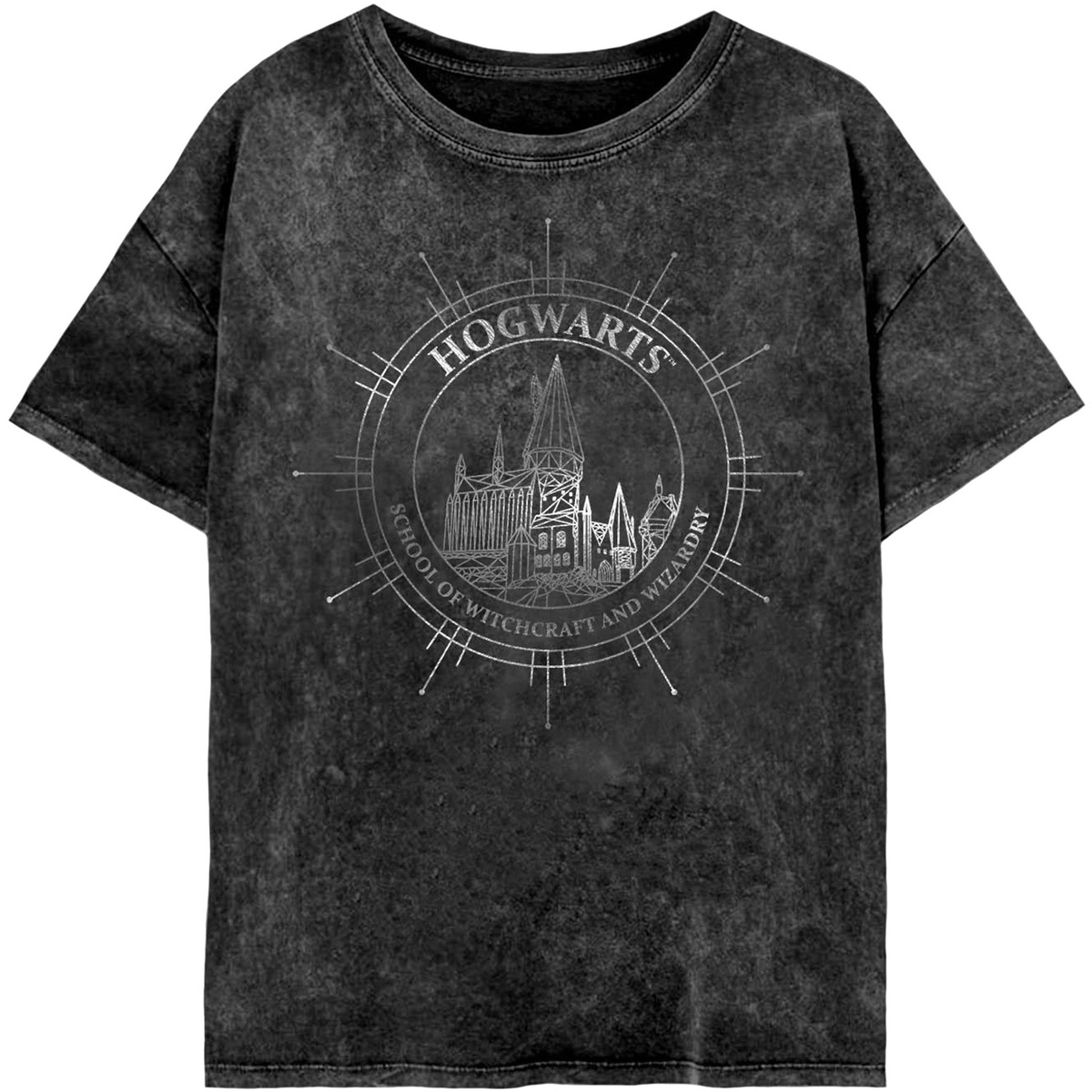 Vêtements Femme T-shirts manches longues Harry Potter Hogwarts Constellation Noir