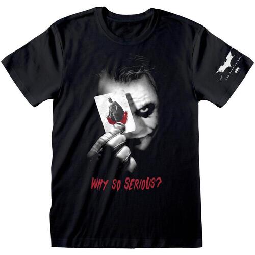 Vêtements T-shirts manches longues Batman: The Dark Knight Why So Serious Noir