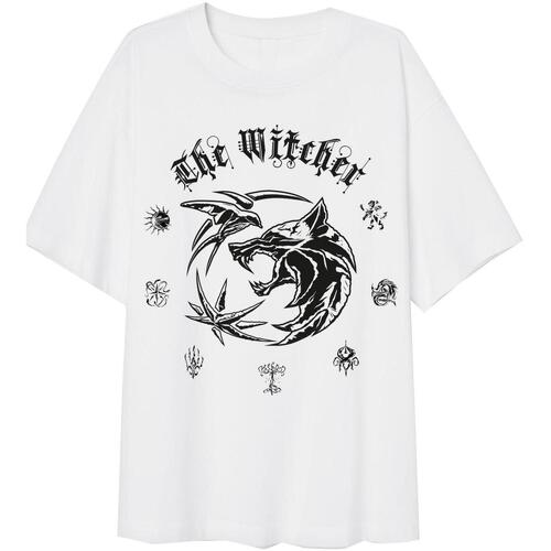 Vêtements Femme T-shirts manches longues The Witcher HE729 Blanc