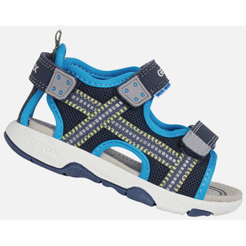 Chaussures Garçon Sandales sport Geox B SANDAL MULTY BOY bleu marine/bleu ciel