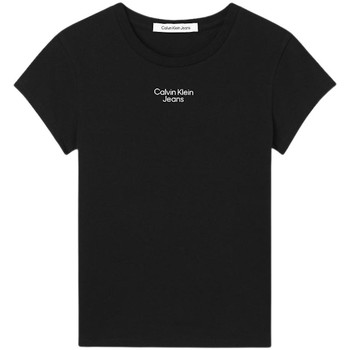 Vêtements Femme T-shirts & Polos Calvin Klein Jeans T Shirt Femme  Ref 55690 Noir Noir