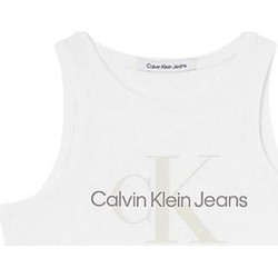 Vêtements Femme Robes courtes Calvin Klein Jeans Robe debardeur  Ref 55695 Blanc Blanc