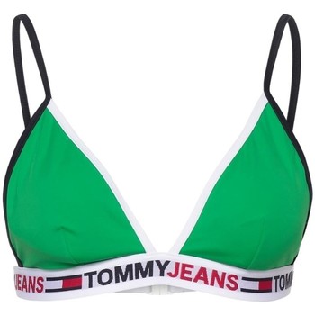 maillots de bain tommy jeans  haut de maillot de bain  ref 55734 vert 