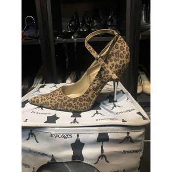 chaussures escarpins pure  escarpins à brides leopard talon metal taille 39 neuf 