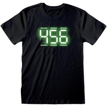 Vêtements T-shirts manches longues Squid Game 456 Noir