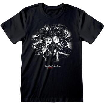 Vêtements T-shirts manches longues Junji-Ito Crawling Noir