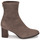 Chaussures Femme Bottines JB Martin VISION TOILE SUEDE STRETCH TAUPE