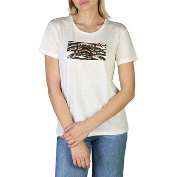 Vêtements Femme T-shirts manches courtes Pepe jeans - caitlin_pl505145 Blanc