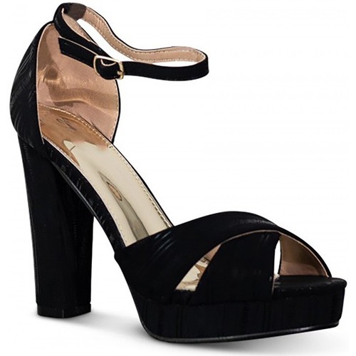 Chaussures Femme Sandales et Nu-pieds Kebello Sandales Noir F Noir