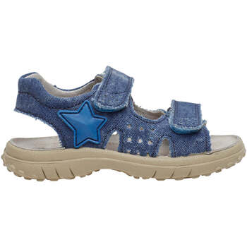 Chaussures Garçon Linge de maison Naturino Sandales en toile à scratch DOCK Bleu