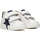 Chaussures Garçon Baskets mode Falcotto Baskets en cuir de veau avec maxi étoile colorée VENUS VL Blanc