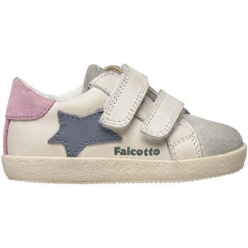 Chaussures Fille Baskets montantes Falcotto Baskets en cuir nappa brossé avec velcro ALNOITE VL Rose