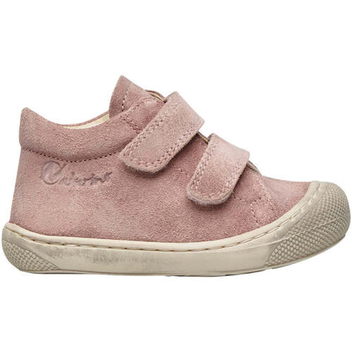 Chaussures Naturino COCOON VL-Chaussures premiers pas en daim délavé rose - Chaussures Chaussons-bebes Enfant 73 