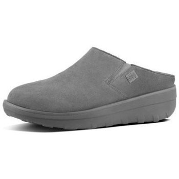Chaussures Femme Mules FitFlop LOAFF TM SUEDE CLOG GREY Gris