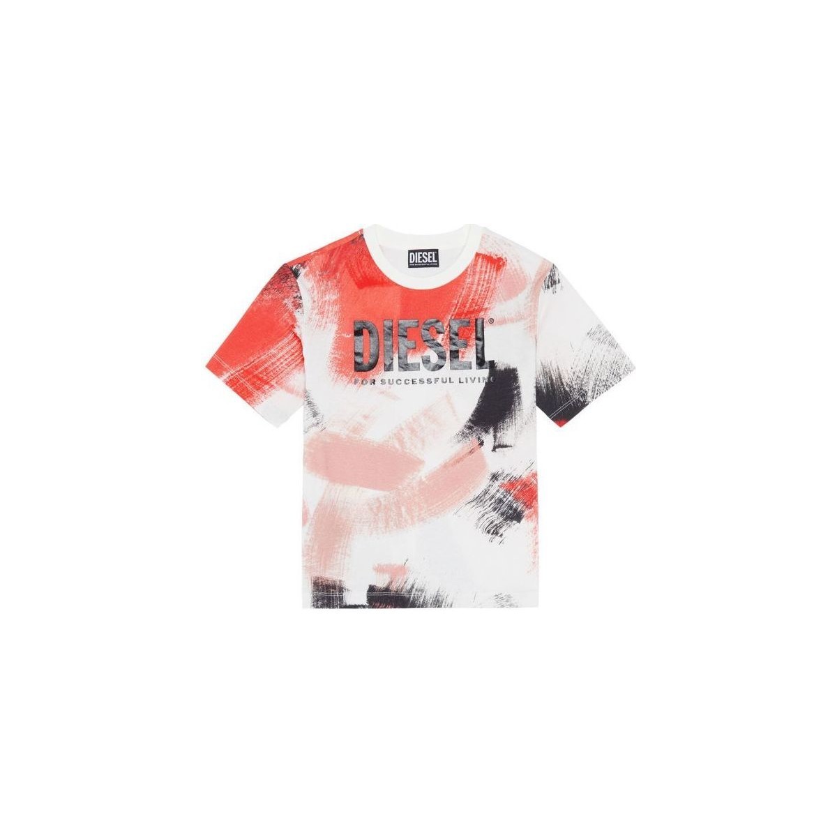 Vêtements Enfant T-shirts & Polos Diesel J00573 KYASS TBRUSH OVER-K101 Blanc