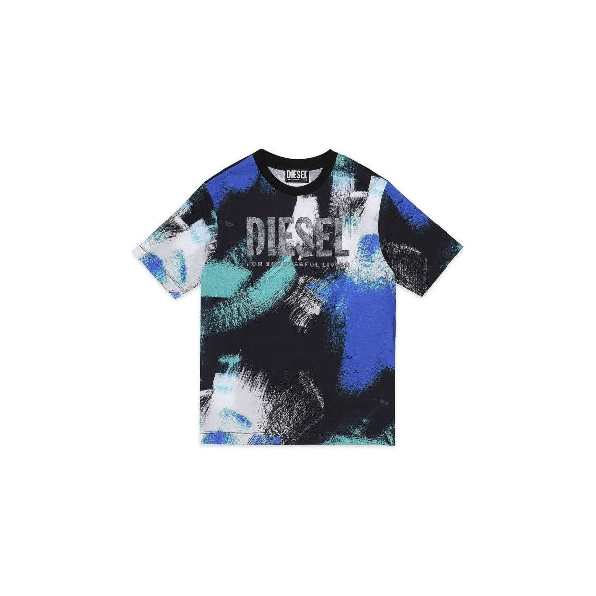 Vêtements Enfant T-shirts & Polos Diesel J00573 KYASS TBRUSH OVER-K900 Noir