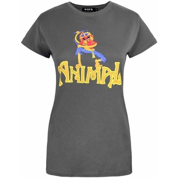 Vêtements Femme T-shirts manches longues Worn Animal Drummer Multicolore