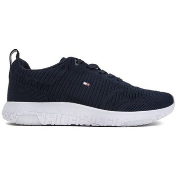 Chaussures Homme Baskets mode Tommy Hilfiger Corporate Knit Rib Baskets Style Course Bleu