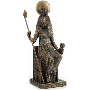Maison & Déco Statuettes et figurines Signes Grimalt Statuette Déesse Sekhmet en résine aspect bronze Marron