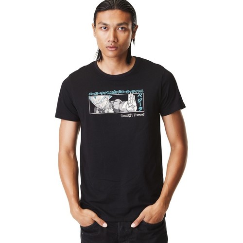 Vêtements Homme T-shirts Origins courtes Capslab T-Shirt homme Dragon Ball Super Vegeta Noir