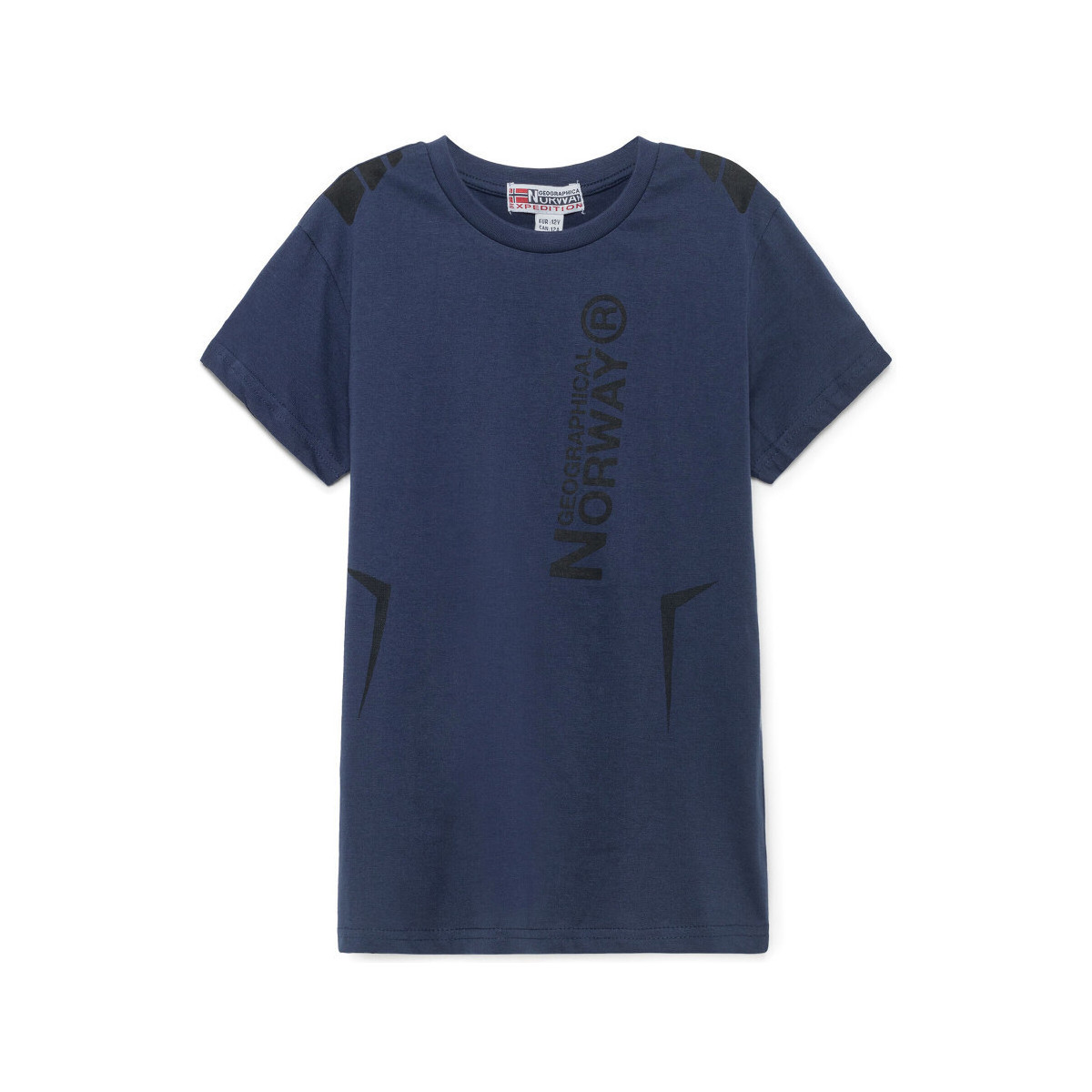 Vêtements Enfant T-shirts manches courtes Geographical Norway T-Shirt col rond JANGATA Marine