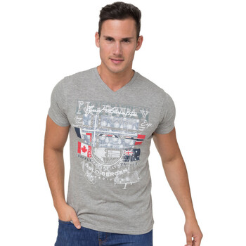 Vêtements Homme izzy cotton wrap shirt dress Geographical Norway T-Shirt JOEL Homme Gris