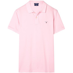 Vêtements Homme Polos manches courtes Gant Short-sleeved polo shirts rose
