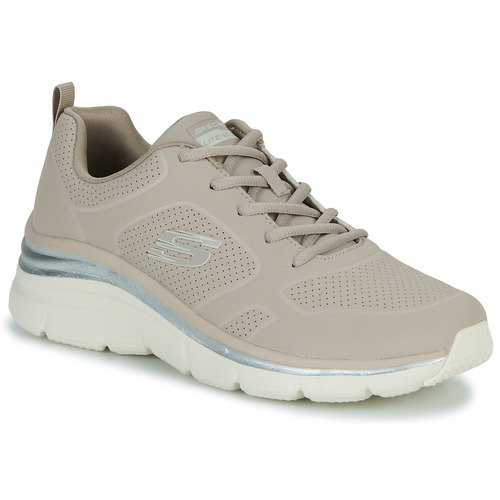 Chaussures Femme Baskets basses Skechers FASHION FIT Taupe