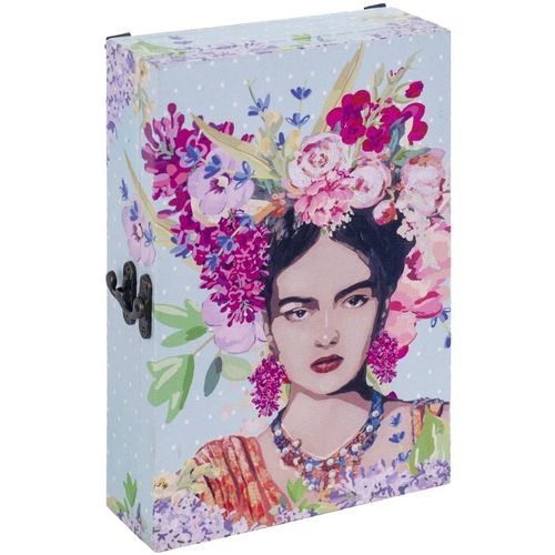 Maison & Déco Paniers / boites et corbeilles Signes Grimalt Coffret à clefs Frida Bleu