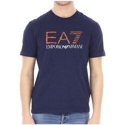 Vêtements cotton T-shirts & Polos Ea7 Emporio Armani Tee-shirt Bleu