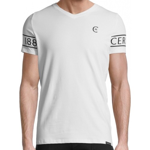 Vêtements Homme T-shirts dress manches courtes Cerruti 1881 Vipiterno Blanc