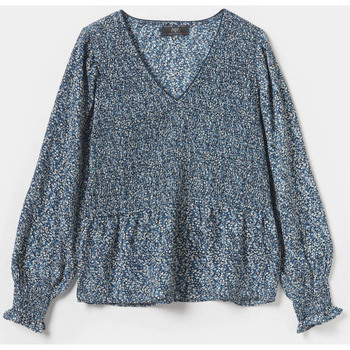 Vêtements Femme Débardeurs / T-shirts sans manche Joma Montreal Mouwloos T-shirtises Blouse song à motif fleuri bleu Bleu