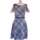 Vêtements Femme Votre article a été ajouté aux préférés robe courte  38 - T2 - M Bleu Bleu