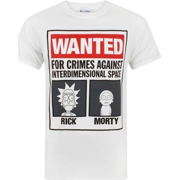 Vêtements Strada T-shirts manches longues Rick And Morty NS6610 Noir