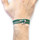 Montres & Bijoux Homme Bracelets Anchor & Crew Bracelet Ancre Union Argent Et Cuir Tressé Vert