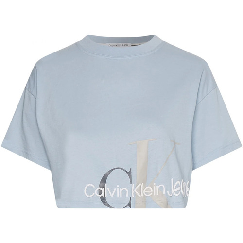 Vêtements Femme T-shirts manches courtes Calvin Klein Jeans 126320VTPE22 Bleu