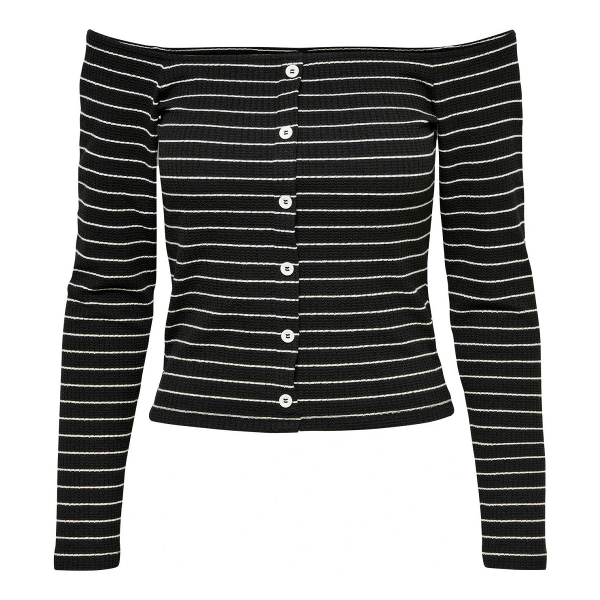 Vêtements Femme T-shirts manches courtes Only 129589VTPE22 Noir