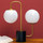 Maison & Déco Lampes à poser Chehoma Lampe à poser Twist 41x35x15cm Noir