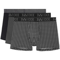 Sous-vêtements Homme Boxers Hom Boxers coton, Lot de 3 Noir et gris