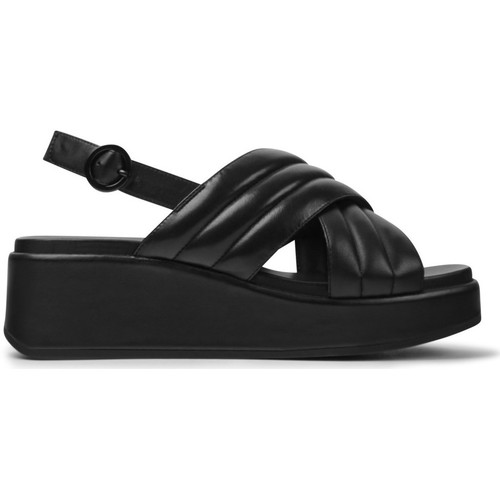Chaussures Camper Sandales cuir MISIA noir - Chaussures Sandale Femme 125 