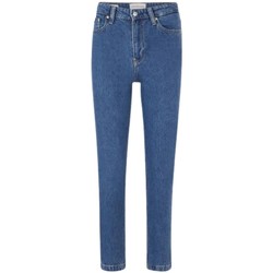 Vêtements Femme Jeans mom Calvin Klein Jeans Jean Mom Femme  Ref 55774 Bleu Denim Bleu
