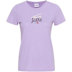 Vêtements Femme T-shirts & Polos Tommy Jeans T Shirt Femme  Ref 55916 Violet Violet