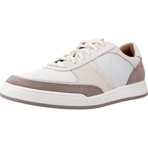 Chaussures Homme Baskets mode Clarks BIZBY LACE Blanc
