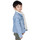 Vêtements Enfant Vestes Black Industry Veste en jean doublé bleu clair  junior K432 Bleu