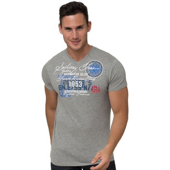 Vêtements Homme T-shirts manches courtes Geographical Norway T-Shirt à manches courtes en coton Gris
