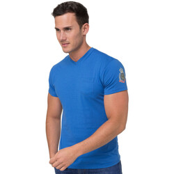 Vêtements Homme T-shirts manches courtes Geographical Norway T-Shirt en coton Bleu