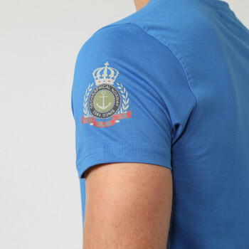 Geographical Norway T-Shirt en coton Bleu
