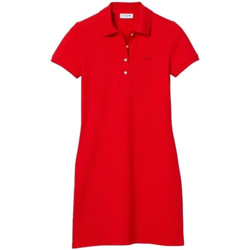 Lacoste Robe Polo Ref 52459 WTU Rouge Rouge - Vêtements Robes Femme 155,00 €